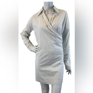 Jean Paul Gaultier White and Black Long Sleeve Dress